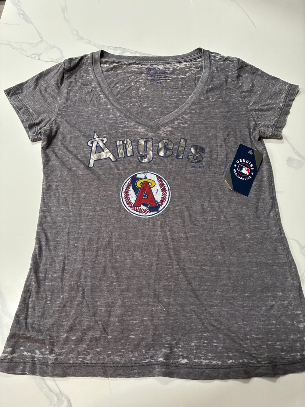 California Angels Majestic Threads Women’s Throwback Shirt (XXL) Retails $50